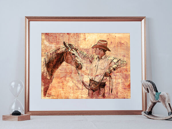 Horse and Cowboy - Image 4